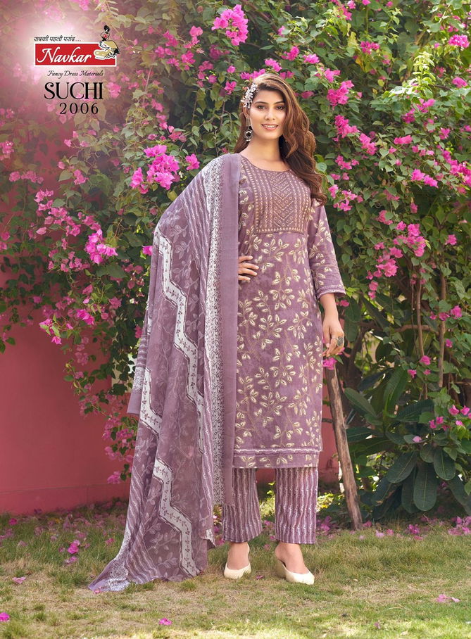 Suchi Vol 2 By Navkar Embroidery Cambric Cotton Printed Kurti With Bottom Dupatta Wholesale Online